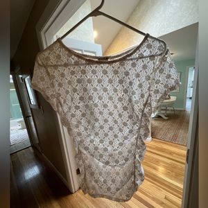 free people intimate white floral top!